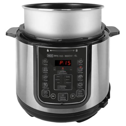 Imagem de Panela de Pressão Elétrica KIAN PPE102 6 Litros Inox 127V