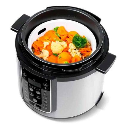 Imagem de Panela de Pressão Elétrica MasterSteam Midea Preta e Inox - PPG70S