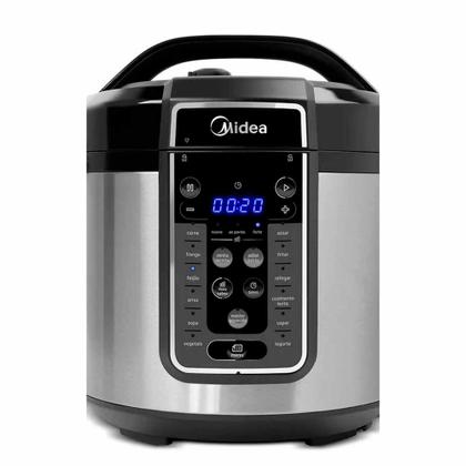 Imagem de Panela de Pressão Elétrica MasterSteam Midea Preta e Inox - PPG70S