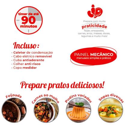 Imagem de Panela De Pressão Elétrica Mecânica Inox 4l 800w Kian Para Cozinha Casa Cozimento Comida Em Aço Inox 220V