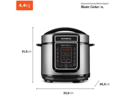 Imagem de Panela de Pressão Elétrica Mondial Digital Master Cooker PE-38