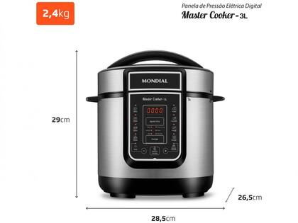 Imagem de Panela de Pressão Elétrica Mondial Digital Master Cooker PE-40