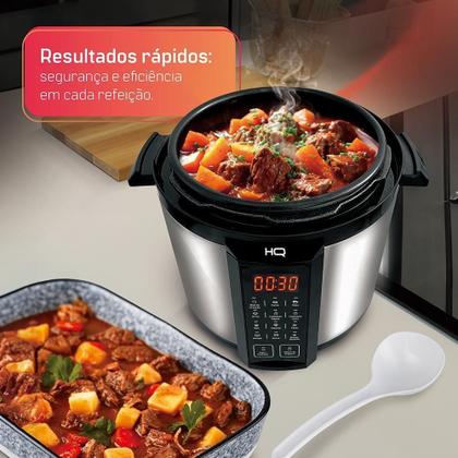 Imagem de Panela De Pressão Elétrica Multifuncional Digital HQ 6L Inox HQ-Y6DI 220V