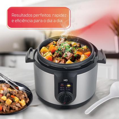 Imagem de Panela de Pressão Elétrica Multifuncional HQ 5 Litros Inox HQ-Y5MI
