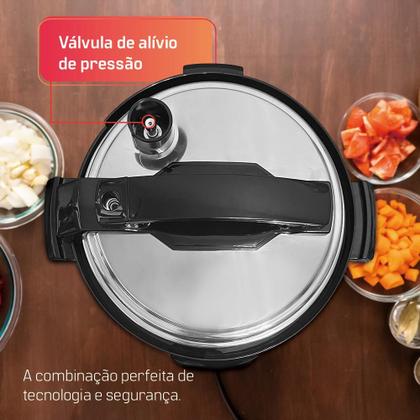 Imagem de Panela de Pressão Elétrica Multifuncional HQ 5 Litros Inox HQ-Y5MI