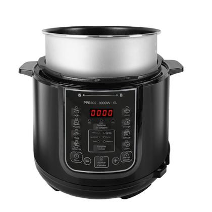 Imagem de Panela de Pressão Elétrica PPE102  6L Kian Timer Ajustável Controle de Temperatura Cuba Antiaderente