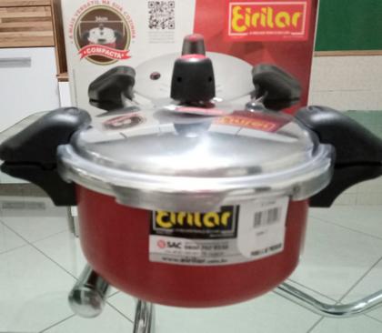 Imagem de Panela de pressão fechamento externo 3 litro grafite c/alça eirilar.