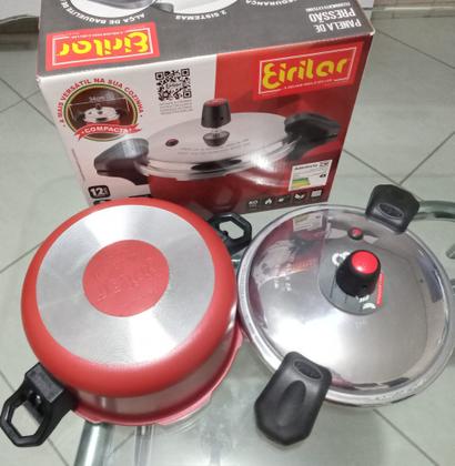 Imagem de Panela de pressão fechamento externo 3 litro grafite c/alça eirilar.