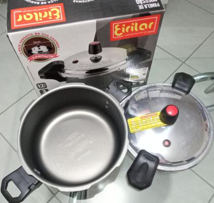 Imagem de Panela de pressão fechamento externo 3 litro grafite c/alça eirilar.