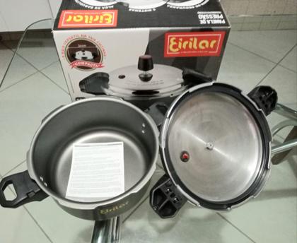 Imagem de Panela de pressão fechamento externo 3 litro grafite c/alça eirilar.