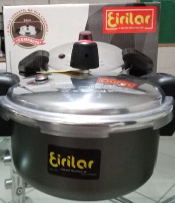 Imagem de Panela de pressão fechamento externo 3 litro grafite c/alça eirilar.