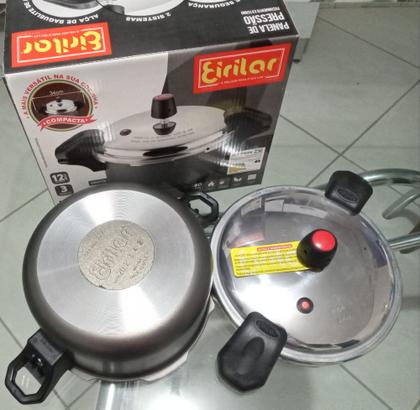 Imagem de Panela de pressão fechamento externo 3 litro grafite c/alça eirilar.