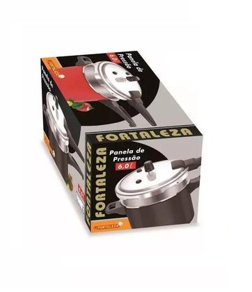 Imagem de Panela De Pressão Fechamento Externo 6 L Vermelha Fortaleza