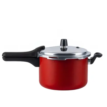 Imagem de Panela De Pressão Fechamento Externo Antiaderente 4,5L Vermelho