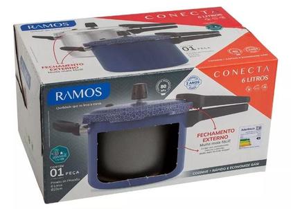 Imagem de Panela de Pressão fechamento externo Antiaderente 6 litros Ramos