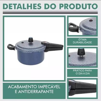 Imagem de Panela de Pressão fechamento externo Antiaderente 6 litros Ramos