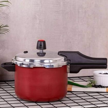 Imagem de Panela De Pressão Fechamento Externo Revestida Vermelha 4.5L