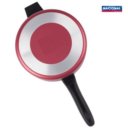 Imagem de Panela De Pressão Fechamento Interno Revestida Antiaderente 4,5L Cereja Nacional