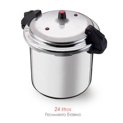 Imagem de Panela de Pressão Grande Profissional com Fechamento Externo