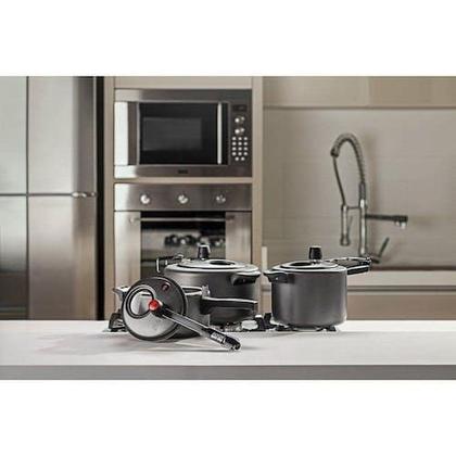 Imagem de Panela de pressao mta visor interno n.20/4,5l antiaderente grafite