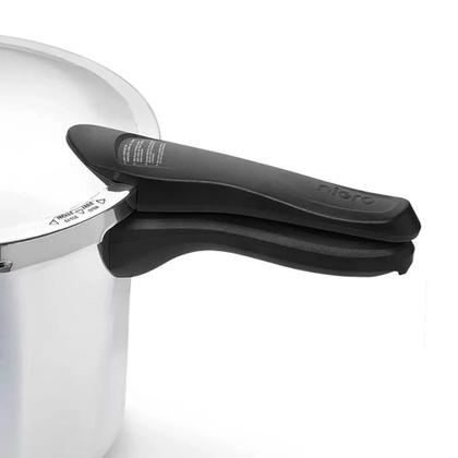 Imagem de Panela De Pressão Nigro Press 6 Litros Polida em Alumínio com 4 Sistemas de Segurança