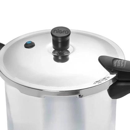 Imagem de Panela De Pressão Nigro Press 6 Litros Polida em Alumínio com 4 Sistemas de Segurança