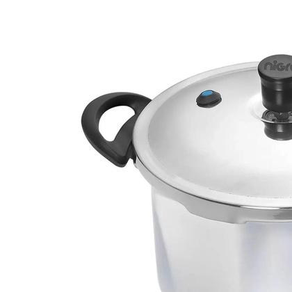 Imagem de Panela De Pressão Nigro Press 6 Litros Polida em Alumínio com 4 Sistemas de Segurança
