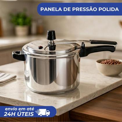 Imagem de Panela de Pressão Polida Esquentadinha 4,5L Alumínio