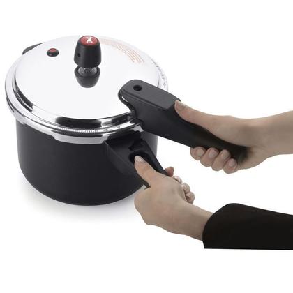 Imagem de Panela de Pressão Quartzo 4.5L Preta - Ágil e Econômica