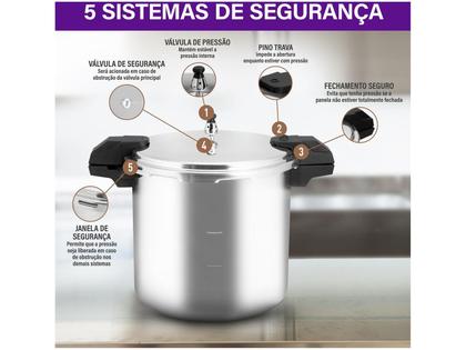 Imagem de Panela de Pressão Rochedo Alumínio 20L Pro