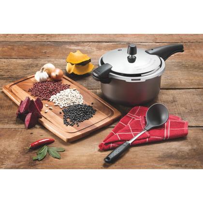 Imagem de Panela de Pressão Vancouver Grafite em Alumínio c/ Revest. Antiaderente 24cm 6L - Tramontina