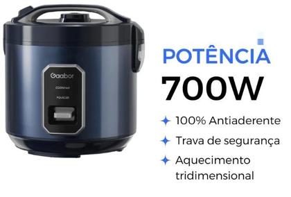 Imagem de Panela Eletrica de Arroz Grande Gaabor 700W Blue Luxx Tm Familia 127V