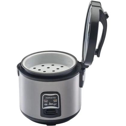 Imagem de Panela Elétrica de Arroz Inox e Visor de Vidro 127V PAI6X Agratto