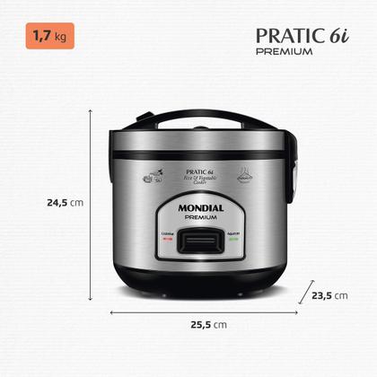 Imagem de Panela Elétrica de Arroz Mondial 500W - PE-43-6X