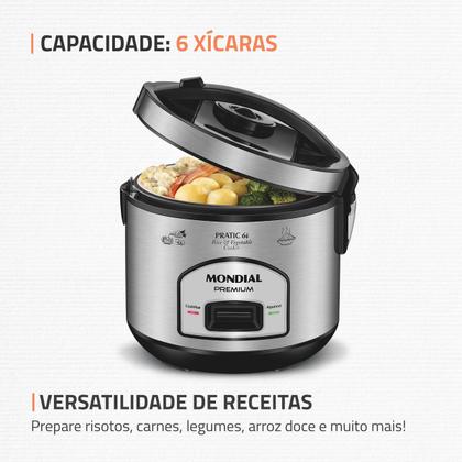 Imagem de Panela Elétrica de Arroz Mondial 500W - PE-43-6X