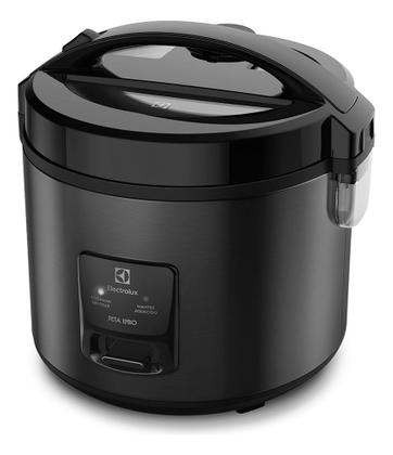 Imagem de Panela Elétrica Electrolux vapor arroz 3,5L 10 Xícaras 2 em 1 timer panela antiaderente tampa com visor transparente ERC30 preto por Rita Lobo