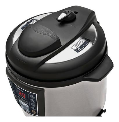 Imagem de Panela Elétrica Midea Ppa71 Inox 6l Digital 1000w Inox e preto 127v 60 Hz