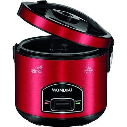 Imagem de Panela eletrica mondial inox luxx red 700w 127v faz 10 xicaras