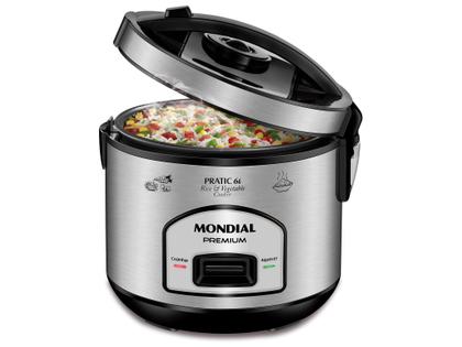 Imagem de Panela Elétrica Mondial Pratic 6I Pe-43-6X 127V-Preto/Inox