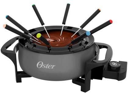 Imagem de Panela Elétrica para Fondue Oster OFND100 Cinza 1000W 127V com Acessórios 4 Níveis de Temperatura
