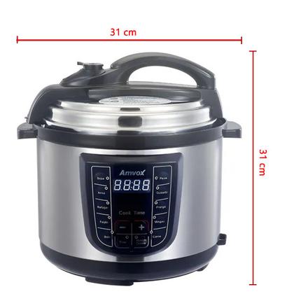 Imagem de Panela Elétrica Pressão 5 Litros Digital 220V Multifuncional 900W Timer Feijão Sopa Amvox Aps050