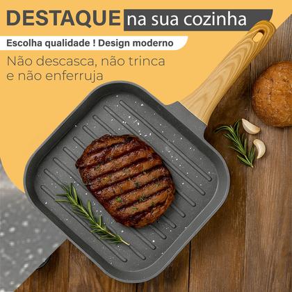 Imagem de Panela Frigideira Japonesa De Alta Qualidade Quadrada Antiaderente Cerâmica Top