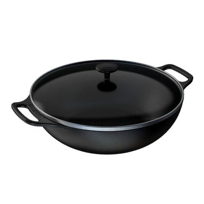Imagem de Panela Frigideira Wok 2 Alças de Ferro Fundido TV PF 36cm