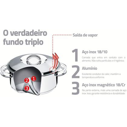 Imagem de Panela Inox 16cm Solar 62501/160 Tramontina