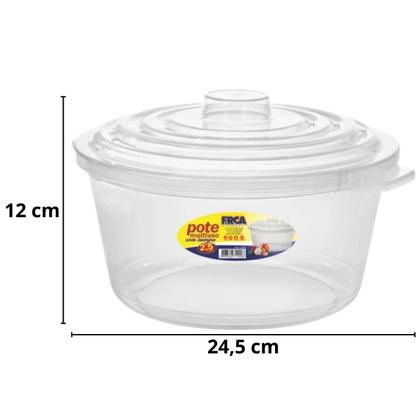 Imagem de Panela para Microondas 2,5L  Faz Arroz, Legumes e Mais  BPA Free
