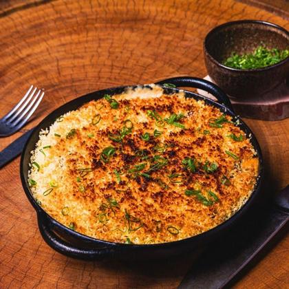 Imagem de Panela Parmegiana Alça Ferro Fundido Base Oval Grelhar Fritar Cozinhar Servir Panela Mineira