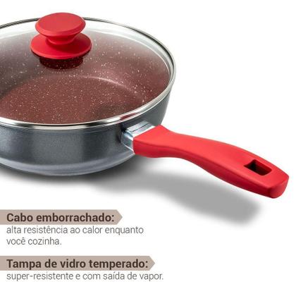 Imagem de Panela Philco PPH240APR Redstone Com Tampa De Vidro 2,7L