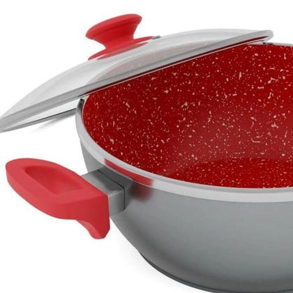 Imagem de Panela Philco PPN24A Revestimento Redstone 4,6L Com Tampa De Vidro
