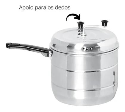 Imagem de Panela Pipoqueira Alumínio 4,8 Litros Antiaderente Reforçada
