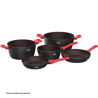 Imagem de Panela Polishop Ichef Home Sauté Grand Shark Series Vermelha 24cm